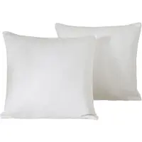 De Witte Lietaer Set Kussenslopen Olivia Off White - 2 stuks - 40 x 40 cm - Wit - Katoen Satijn