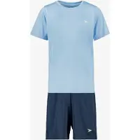 Dutchy Pro tweedelig kinder sport set blauw maat 134/140