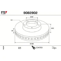 FTE 9082902 Remschijf