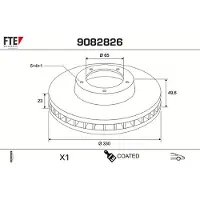 FTE 9082826 Remschijf