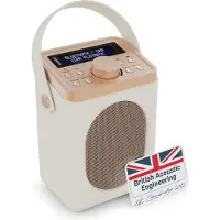 Majority Little Shelford - Draagbare Radio - DAB+/FM - Bluetooth - Dubbele Wekker - Mono - Beige