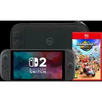 Nintendo Switch 2 + Mario Kart World + BlueBuilt Étui de Protection