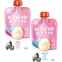 Schesir Kattenvoer Kitten 0-6 Kip In Cream 150 Gr