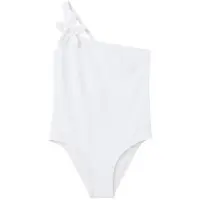 Mango one shoulder badpak wit Meisjes Polyamide Effen - maat 128