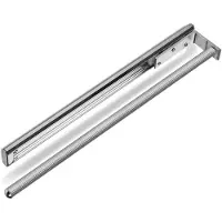Sotech 2 stuks telescopische Handdoekhouders TED 1-armig chroom gepolijst (aluminium, 450 - 730 mm) telescopische theedoekhouders voor badkamer of keuken