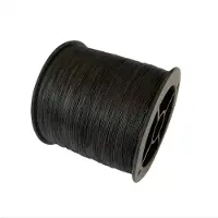 Happiq Gevlochten Vislijn 8-Strengs 300 m - PE Multifilament 8-40LB - Voor Karpervissen - Zwart