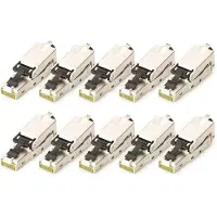 Digitus DN-93631-10 RJ45-inbouwmodule Module-steekprofiel CAT 6A 10 stuk(s)