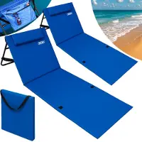 Detex Strandmat Set van 2 Blauw 158x56x46cm gestoffeerd