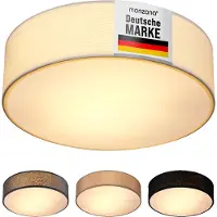 Monzana Plafondlamp Wit Stof ø30cm