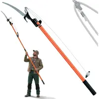 Deuba Telescopische Takkenzaag met Snoeischaar Oranje 2,60m