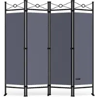 Casaria Kamerscherm Antraciet 180x163cm