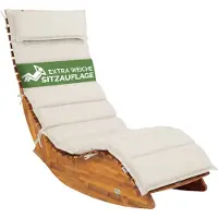 Detex Saunabed kussen, crème, kussen voor ligbed, ligbedkussen, loungekussen, saunaloungebed kussen