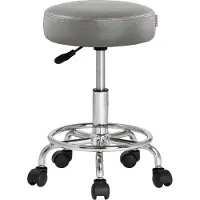 Casaria Rolkruk - Hoogte Verstelbaar - 51-65cm - Grijs