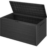Casaria Kussenbox Woody Antraciet 280L houtlook