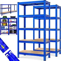 Monzana Stellingkast 2 Stuks Blauw 180x90x40cm tot 875kg