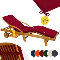 Detex Ligbedkussen - Weerbestendig UV bestendig 195x55x5cm - Rood