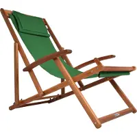 Casaria Ligstoel Groen Acaciahout 94x60x94cm