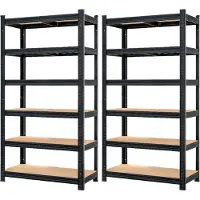 Monzana Stellingen voor zwaar gebruik set van 2 zwart 180x90x40cm