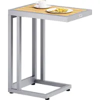Casaria Bijzettafel Natur WPC 65,5x50x40cm