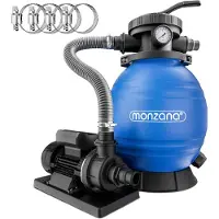 Monzana Zandfilterpomp Blauw 10200 l/u 450 W