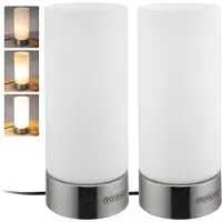Monzana Tafellamp Lumo - Set van 2 - Wit