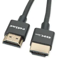 Roline HDMI kabel | Slimline | HDMI2.1 (8K 60Hz + HDR) | zwart | 1,5 meter