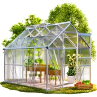 Gardebruk Tuinkas Aluminium 250x190x195cm met 2 Dakramen