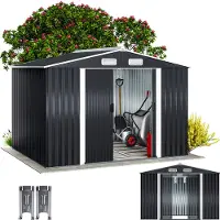 Gardebruk Tuinhuis Antraciet Metaal 260x205x180cm