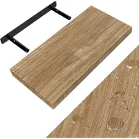 Casaria Wandplank Zwevend Eik MDF 50x23x3,8cm