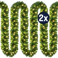 Casaria Guirlande Groen 5m Set van 2 In-/Outdoor
