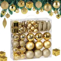 Deuba Kerstballen Goud 103-delig