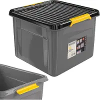 Monzana Opbergbox Grijs/Antraciet 39x39x26cm stapelbaar