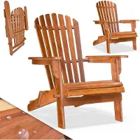 Casaria Tuinstoel Adirondack Set van 2 Acaciahout 84x69x94cm
