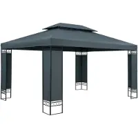 Casaria Paviljoen Elda XXL Antraciet 3x4m UV-bescherming 50+