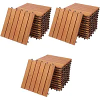 Deuba Houten Tegel Eucalyptus Hout 33 Set 30x30cm