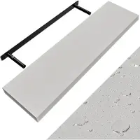 Casaria Wandplank Zwevend Mat Wit MDF 90x23x3,8cm