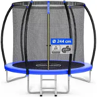 Monzana Trampoline 244 cm Veiligheidsnet TÜV GS Gecertificeerd