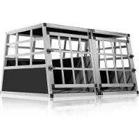 Cadoca Transportbench voor Honden XL Aluminium 89x70x51cm