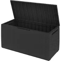 Keter Opberbox Capri - 305L Wielen Vergrendelbaar - Antraciet