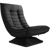 Deuba Relax Lounger Aberdeen Stof Zwart