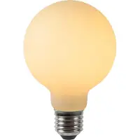 Lucide G80 E27 LED Filament Lichtbron Opal 2700 K 4.9 W Dimmable