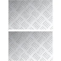 vidaXL - Trapmatten - 2 - st - 30 - x - 20 - cm - Zilver - Aluminium - Rechthoekig