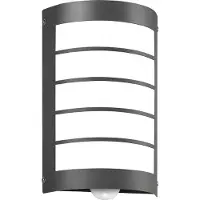 CMD Wandlamp buiten met bewegingssensor AQUA MARCO, alu / grijs / zink, Roestvrij staal, Modern