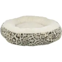 Trixie hondenmand leo soft rond pluche creme/panterprint - 50 cm