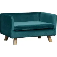 PawHut -Huisdierenbank-Polyester-64x45x36cm-Blauw