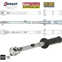 Hazet Momentsleutel 6123-1CT - Draaimomentbereik min-max: 60 – 320 Nm - Nauwkeurigheid: 2% - 1/2 inch (12,5 mm) vierkant massief - Lengte: 661 mm