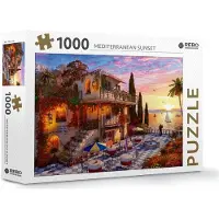 Rebo Productions Legpuzzel Mediterranean Sunset 1000 Stukjes