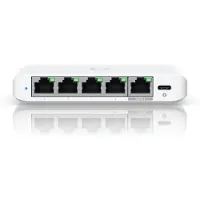 Ubiquiti Flex Mini 2.5G Managed Switch 4x 2.5G Ethernet, 1x 4x 2,5G Ethernet, 1x 2,5GbE PoE (voor stroomvoorziening)
