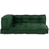 vidaXL Pallet Sofa Kussen 3 pcs Groen 120 x 80 x 38 cm Stof