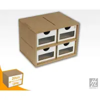 Hobbyzone Drawers Module x 4 - - HZ-OMs01a - Modular Workshop Systeem Opbergmodule met 4 Lades